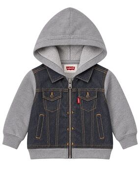 Levi’s Baby Denim Look Zip Hoodie Grey 9M